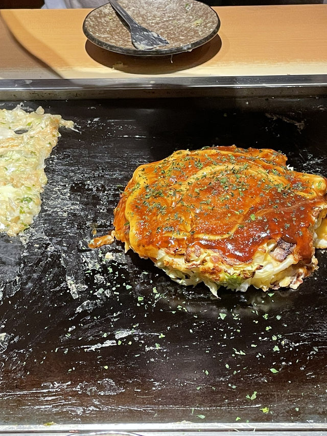 도쿄 대표 관광지에서 먹는 도쿄 대표음식 몬자야키⭐️