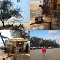 หาดแหลมเจริญ…จังหวัดระยอง 🌊⛱️