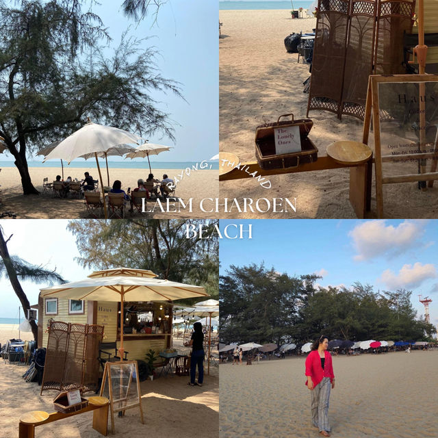 หาดแหลมเจริญ…จังหวัดระยอง 🌊⛱️