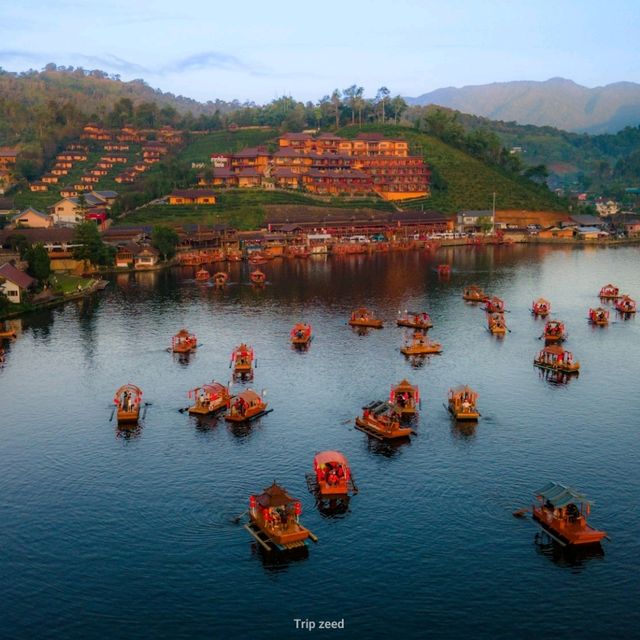 ล่องเรือชมวิว บรรยากาศที่พัก ที่บ้านรักไทย