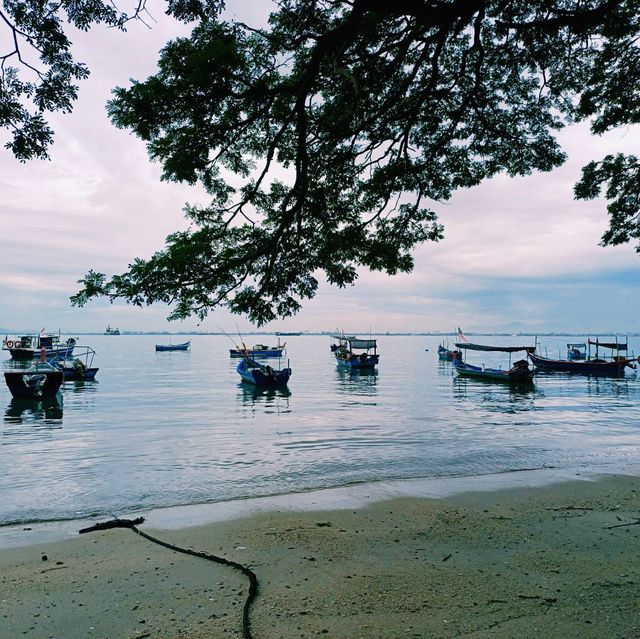 馬來西亞檳城喬治城絕美海濱沙灘🏖️景點:Viewing area，適合打卡拍照📸