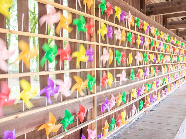 【香川】カラフルな風車が可愛い神社