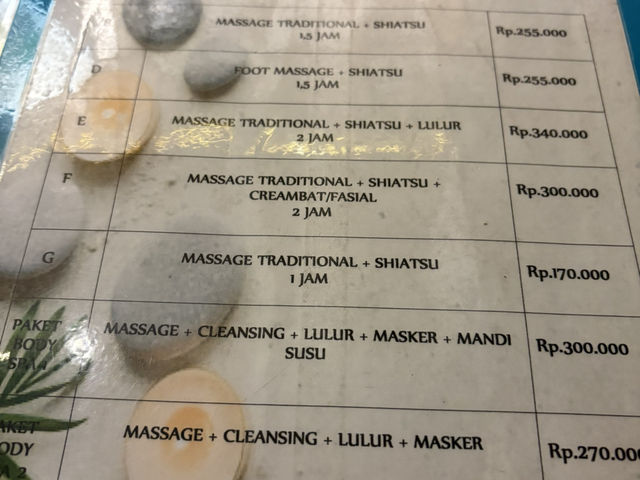 Griya Bugar按摩體驗感受有待改進