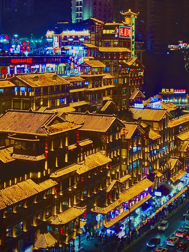 COLORFUL Hongyadong Chongqing Night Views 😍 | Trip.com Chongqing