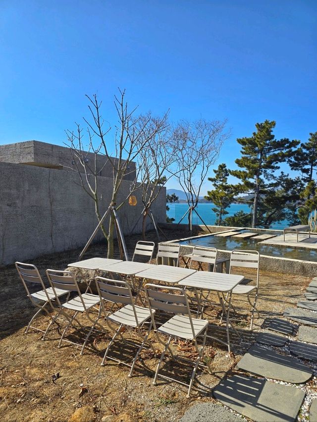 보석같은 바다빛깔이 예뻤던 사천 오션뷰카페🩵