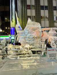 北海道　札幌観光　2025さっぽろ雪まつりススキノ会場が暑い！