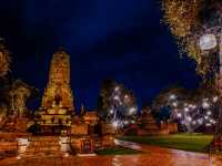 วัดสวยอยุธยา ยามค่ำคืน✨