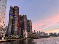호주 시드니 페리 선셋 최적의 루프 Pyrmont Bay - Circular Quay