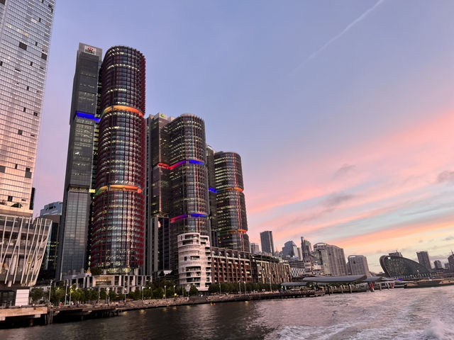호주 시드니 페리 선셋 최적의 루프 Pyrmont Bay - Circular Quay