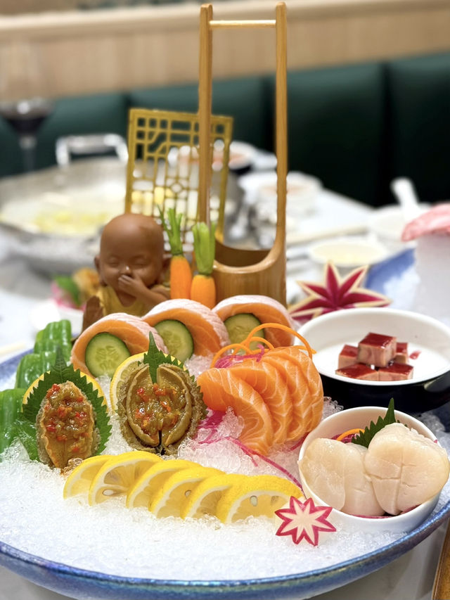 澳門刺身海鮮火鍋｜A5和牛很鮮味!