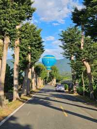 跟著熱氣球跑