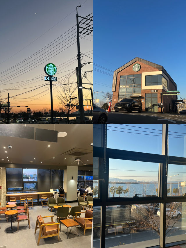 ☕ 낙동강 뷰 힐링카페, 스타벅스 하단강변점