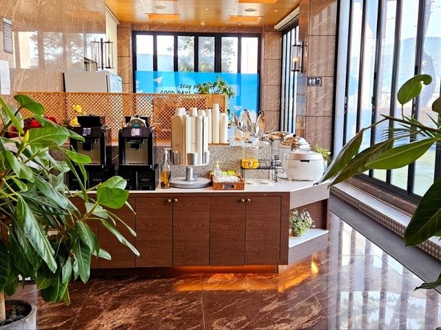 A nice breakfast at Arban Hotel