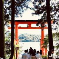 🚢「微風湖上行，富士山與箱根山景盡收眼底。」