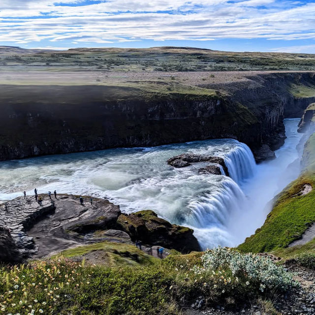 The Roaring Heart of Iceland at Gullfoss Waterfall The Roaring Heart of Iceland at Gullfoss Waterfall