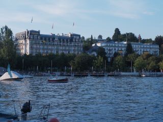 Lausanne, Switzerland: A giant crescent moon sculpture, a must-see beach spot for photos 🌊