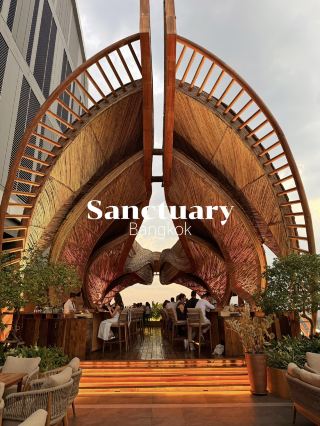 Sanctuary Bangkok 🌇 Rooftop Bar บรรยากาศดี 💛✨