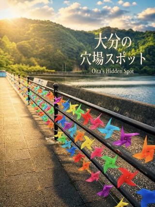 大分の穴場！海辺に並ぶカラフル風車が可愛すぎる✨
