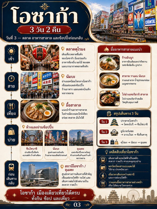 🇯🇵✨ 大阪3天2夜:觀光、美食、購物,一次旅行搞定!