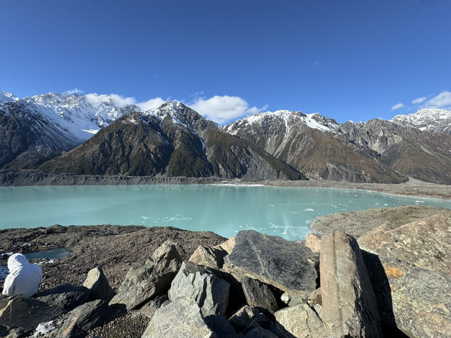 The Sun, Lake and Mountain