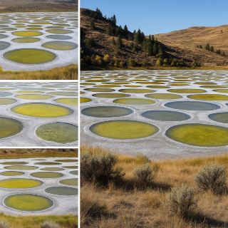 Spotted Lake – Canada’s Natural Polka-Dot Wonder 🟡🔵🇨🇦