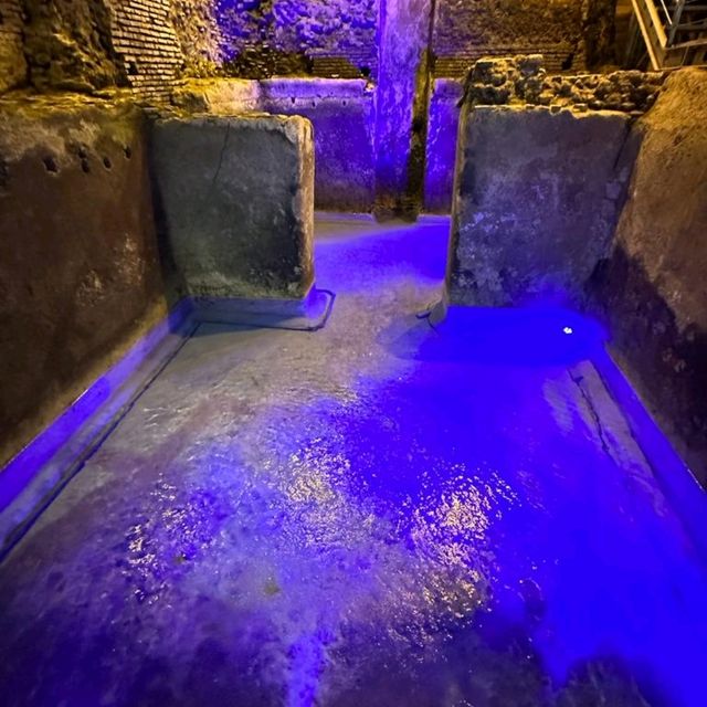 Near trevi fountain-see fountain interior 