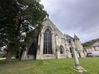 Beautiful gothic church in Normandy 