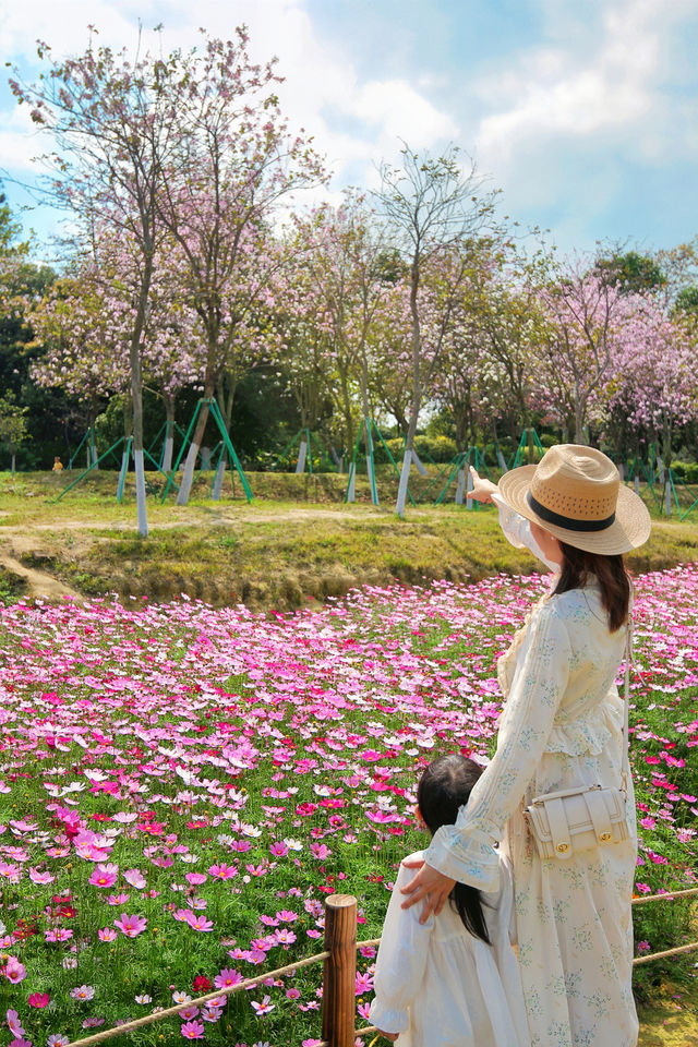 來看廣州版「芳草鮮美 落英繽紛」