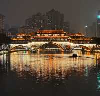 成都不止九眼橋，最美夜景安順廊橋