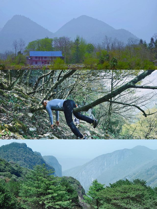 沙塵暴那天    我躲進了豐都夾壁山