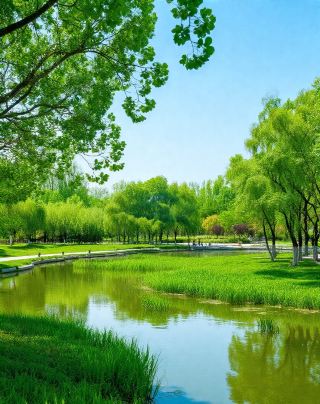 Mountain and Sea Secret Oxygen Bar | Integrating Wetland Scenery, Lawn Camping, and Mountain-Sea Views