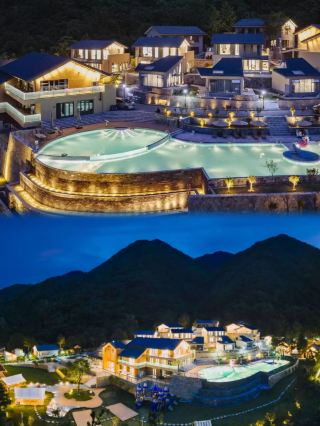 금채의 절경 야생 럭셔리 민박! 시냇가 별빛 지붕 + 산천 수영장, 산수화 속에 누워보세요