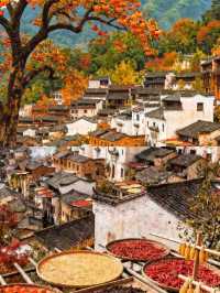 被《國家地理》評為最美古村的秋天有多絕