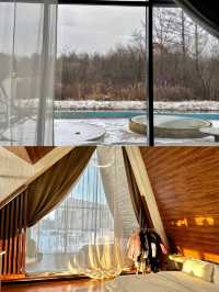 長白山封神民宿 芬蘭同款森林木屋+雪地溫泉