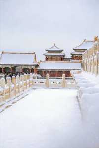 瀋陽故宮的雪太絕了!冬日限定版紅牆白雪,美到窒息!