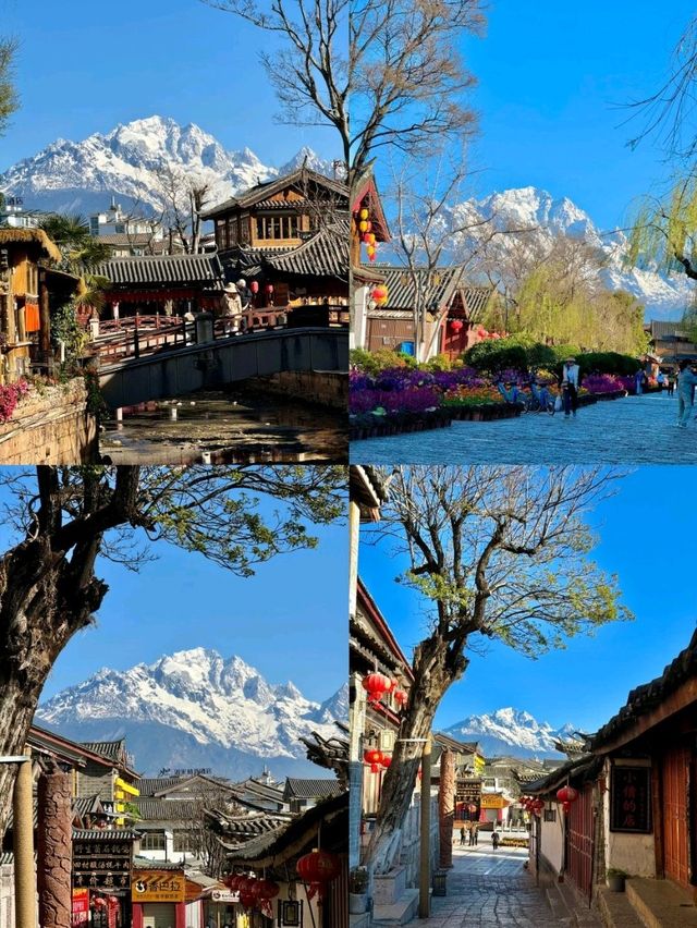 麗江古城記住這些位置‼️免費合拍日照金山