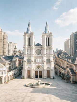 Wuhan's Hidden Gem: Optics Valley Duomo Cathedral, Instantly Transporting You to Europe
