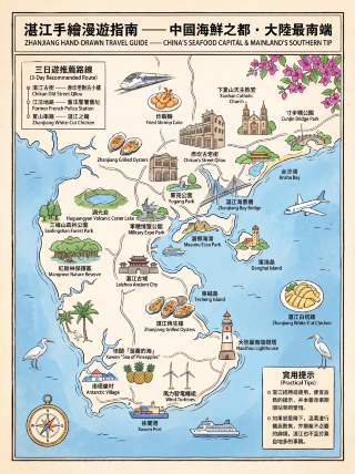 28℃の海辺の小さな町！湛江で子どもとどう遊ぶ？8か所の緩やかな海辺のチェックポイント
