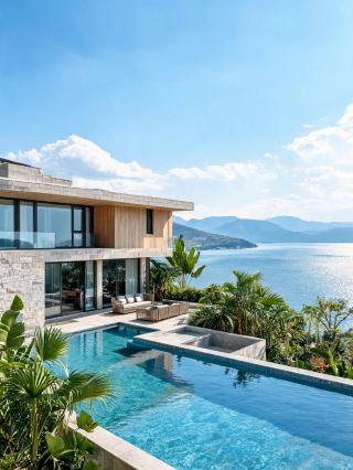 Summer retreat by the lake, lying back to watch the shimmering waves, daydreaming in the clouds