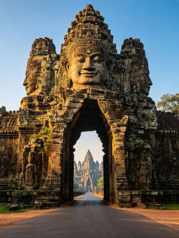 カンボジア・バイヨン寺院｜216の微笑みに包まれて！クメールの微笑み