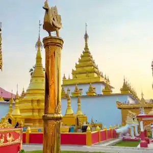 Amazing temple in the border of thai-myanmar