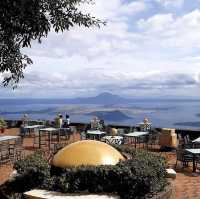 Scenic View at the top of Taal Vista Hotel 