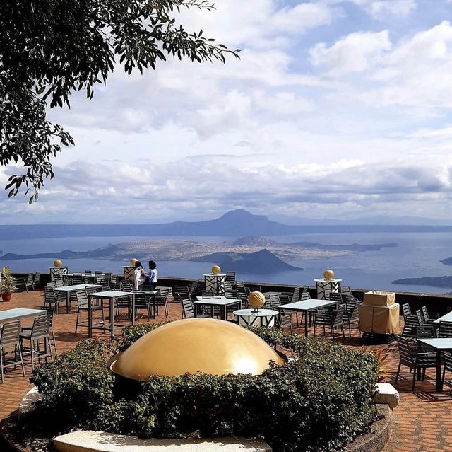 Scenic View at the top of Taal Vista Hotel 
