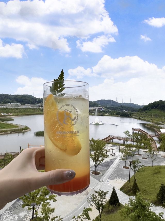 韓国【京畿道】景色最高！広々としたカフェ🐧🩷