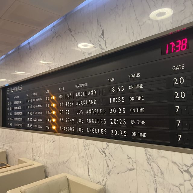 カンタスファーストクラスラウンジ　メルボルン空港
