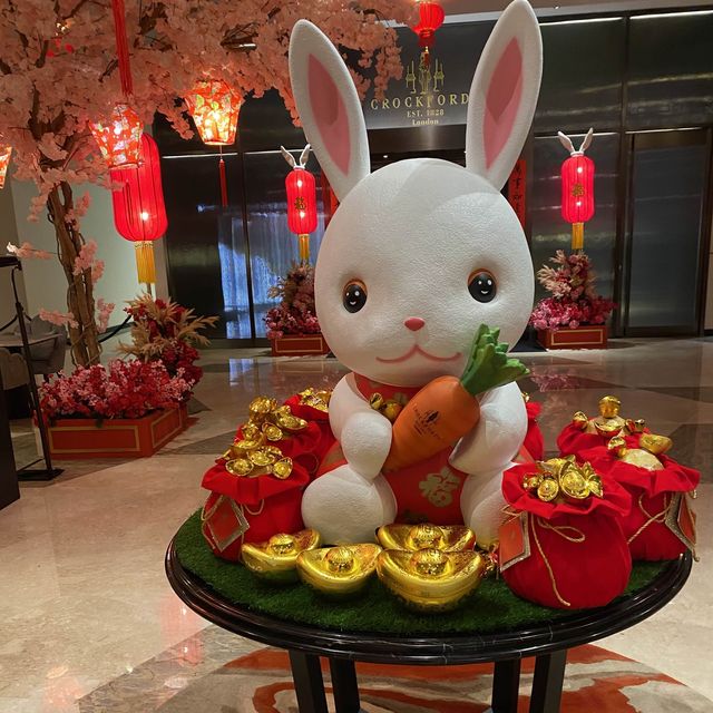 Rabbit Year Decoration at Crockfords Hotel