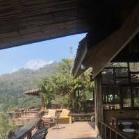 BC2 cafe with mountain view 