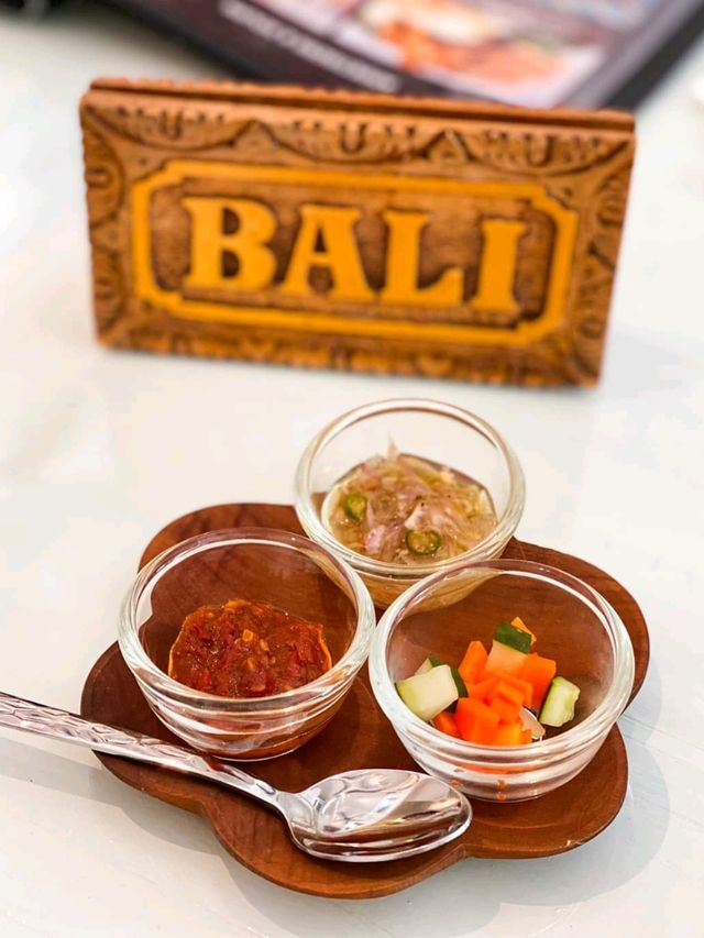 Beautiful authentic Balinese dishes @ Nona Bali