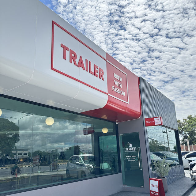 Trailer Coffee ร้านกาแฟดีๆที่มีขนมจีนน้ำเงี้ยว📍