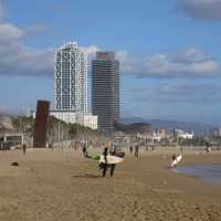 San Sebastian Beach At Barcelona
